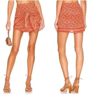 NWT Free People Imogen Sarong Skirt in Paprika, Size 12